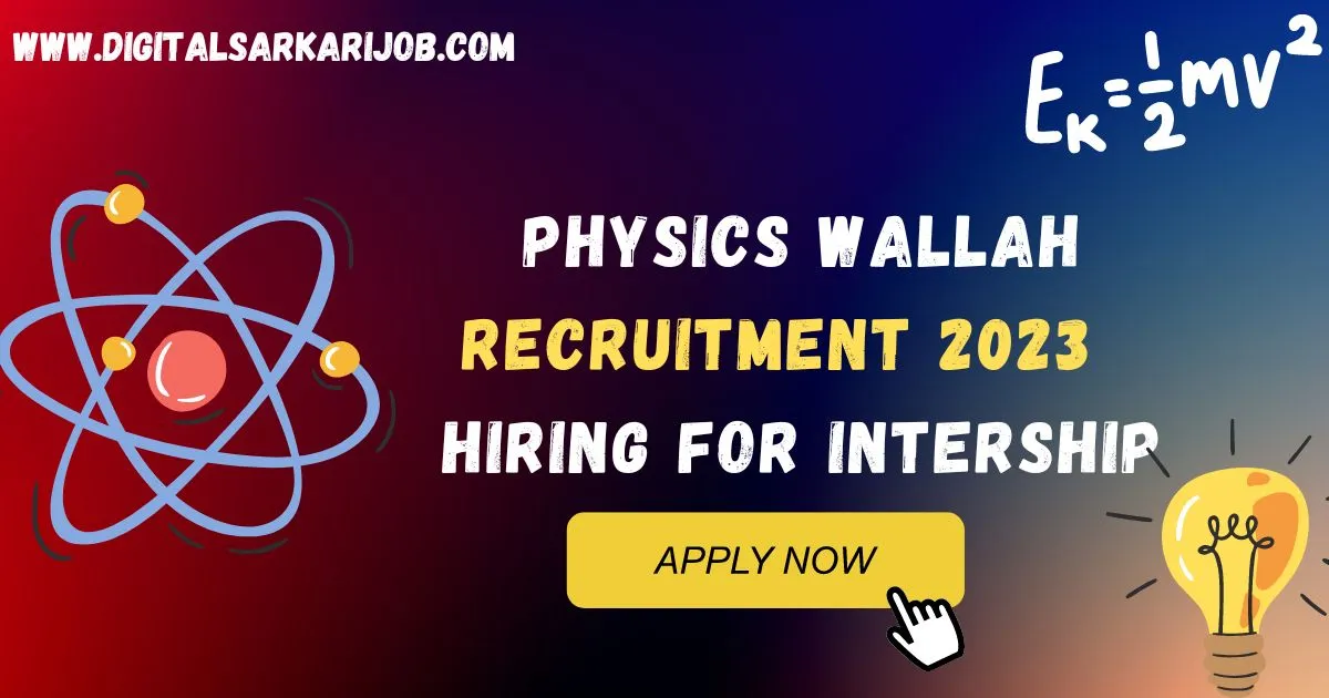 Physics Wallah Recruitment 2023