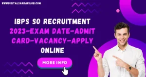 IBPS SO Recruitment 2023